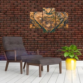 Obraz - Rieka v tvare srdca (90x60 cm)