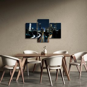 Obraz nočnej metropoly (90x60 cm)