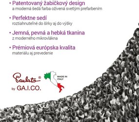Bielastické poťahy GLORIA šedá dvojkreslo (š. 120 - 160 cm)