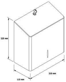 Zásobník na toaletný papier Stella R10 Advanced Mini 19 cm, matný nerez
