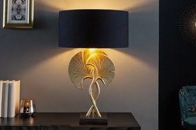 Elegantná stolná lampa GINKGO 62 cm, zlatá, čierna