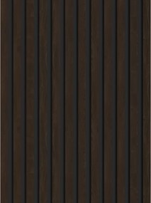Mexen Lam-B, akustické stenové lamely 275 × 30 cm, HDF doska 4 mm, technická dyha, eben hnedý, S100-275307-3015-022