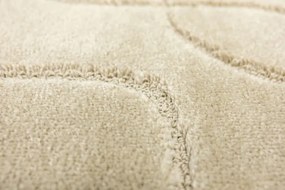 Kúpeľňový koberček Ivona svetlobéžový, línie