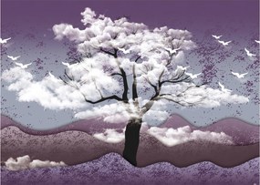 Obraz - Strom v oblakoch (70x50 cm)