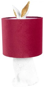 White & Red RABBIT veľkonočná lampa