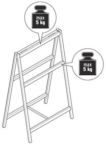 Stojan na uteráky z masívneho dreva