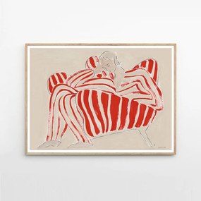 Moikka Plagát Red Chair by Sofia Lind 70x100 cm