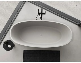 Mexen Torino, voľne stojaca vaňa z konglomerátu 175 x 78 cm, betónová matná, 5905315925305
