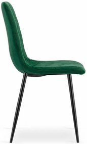 Set 2 kresiel TURIN - tmavozelený zamat