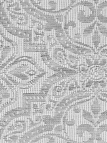 NORTHRUGS, Kusový koberec Duet Rosel 106251 White/Gray kruh - na von aj na doma, 160x160 (priemer) kruh, šedá, chodba / predsieň