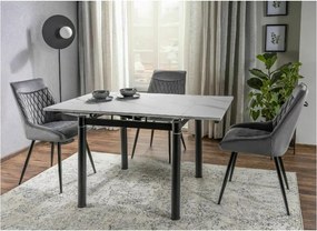 SI Stolička Agat Velvet sivý