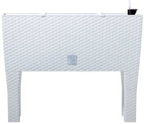 Prosperplast Truhlík so zavlažovacím systémom Rato Case High (biela, 80 x 62 x 33 cm (Š x V x H))  (100275859)
