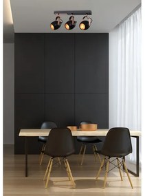 Bodové svietidlo ANICA 3xE14/40W/230V čierna/medená