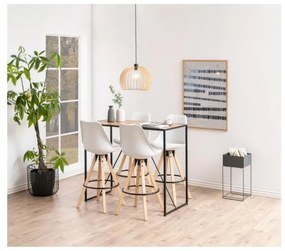 Čierno-hnedý barový stolík Actona Seaford