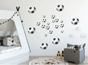 Nálepka pre chlapcov do detskej izby footbalové lopty