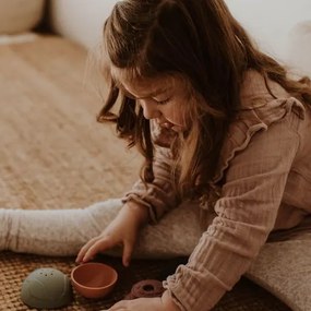 Silikónové stohovacie poháre, zemité