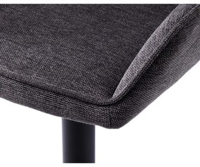 Tmavosivá jedálenská stolička Nolan – Unique Furniture