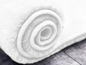 TZ Biely obdĺžnikový koberec Rabbit Rozmer: 140x200 cm