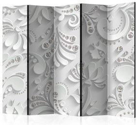 Artgeist Paraván - Flowers in Crystals II [Room Dividers]