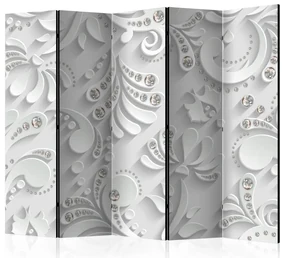 Artgeist Paraván - Flowers in Crystals II [Room Dividers]