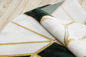 Koberec EMERALD exkluzívny 1015 kruh - glamour, marmur, geometrický zelený/zlatý