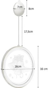 Vianočná LED dekorácia CD003 Mikuláš