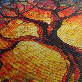 Obraz - Strom života v mozaike (90x60 cm)