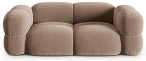 Hnedá zamatová pohovka 210 cm Loretto – Cosmopolitan Design