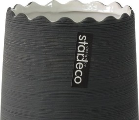 Váza Greta 30 cm, šedá matná