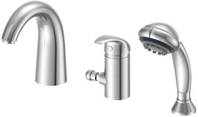 Aqualine Aqualine, KASIOPEA trojprvková batéria na okraj vane, chróm, 1107-30