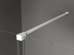 Mexen Velar, posuvné dvere do otvoru typ Walk-In 120 cm, 8mm číre sklo, biela, 871-120-000-03-20