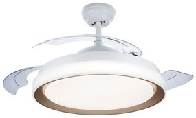 Philips-LED Stropné svietidlo s ventilátorom LED/35W/230V 5500/4000/2700K+DO zlatá