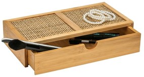 Bambusový kúpeľňový organizér Wenko Allegre, 28 x 6 cm