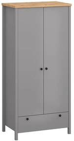 Skriňa 2D1S Melini Gray H
