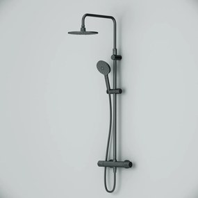 Sprchový systém AM.PM Hit F07TA422 s termostatickousprchovou batériou, čierny