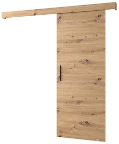 Posuvné dvere 90 cm Sharlene I (dub artisan + čierna matná + čierna). Akcia -20%. Vlastná spoľahlivá doprava až k Vám domov. 1043566