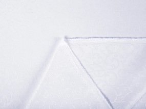 Biante Dekoračný záves TF-078 Ornamenty - studená biela 150x200 cm