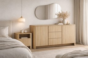 Nočný stolík Sorrenti 58 cm - dub vicenza