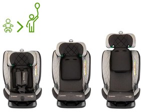 Bomimi autosedačka IDEAfix i-size 360° 40-150, metalic melange