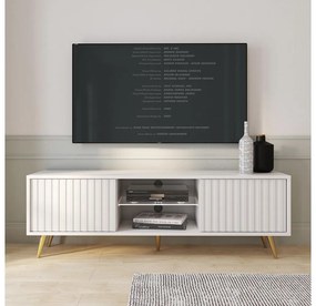 TV skrinka/stolík Biel 135  (biela). Vlastná spoľahlivá doprava až k Vám domov. 1098864