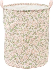 Úložný kôš na hračky kvety ružová o 40 cm