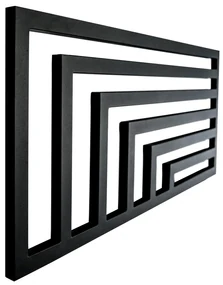 Regnis Kreon, vykurovacie teleso 550x1000 mm, 548W, čierna matná, KR100/55/BLACK
