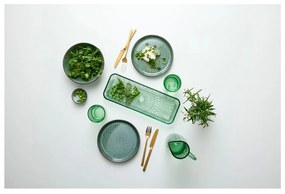Zelený sklenený servírovací tanier 14x38 cm Kusintha – Bitz