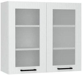 Skrinka do kuchyne Kate ws80 biely hrášok