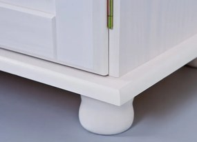 Široká vitrína In-Siena, bielena borovica