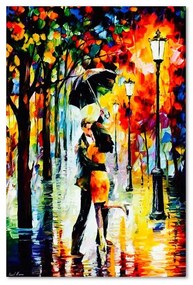 Gario Obraz na plátne Zamilovaný pár pod dáždnikom Rozmery: 80 x 120 cm