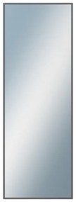 DANTIK - Zrkadlo v rámu, rozmer s rámom 50x140 cm z lišty Hliník grafit drásaná (7269224)