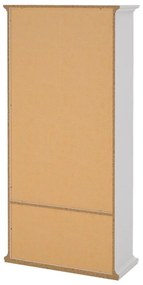 Biela vitrína 96x201 cm Paris – Tvilum
