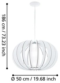 Eglo 95607 - Luster STELLATO 2 1xE27/60W/230V