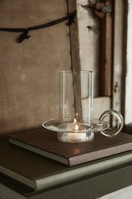 Sklenený svietnik Luce Candle Holder – číry